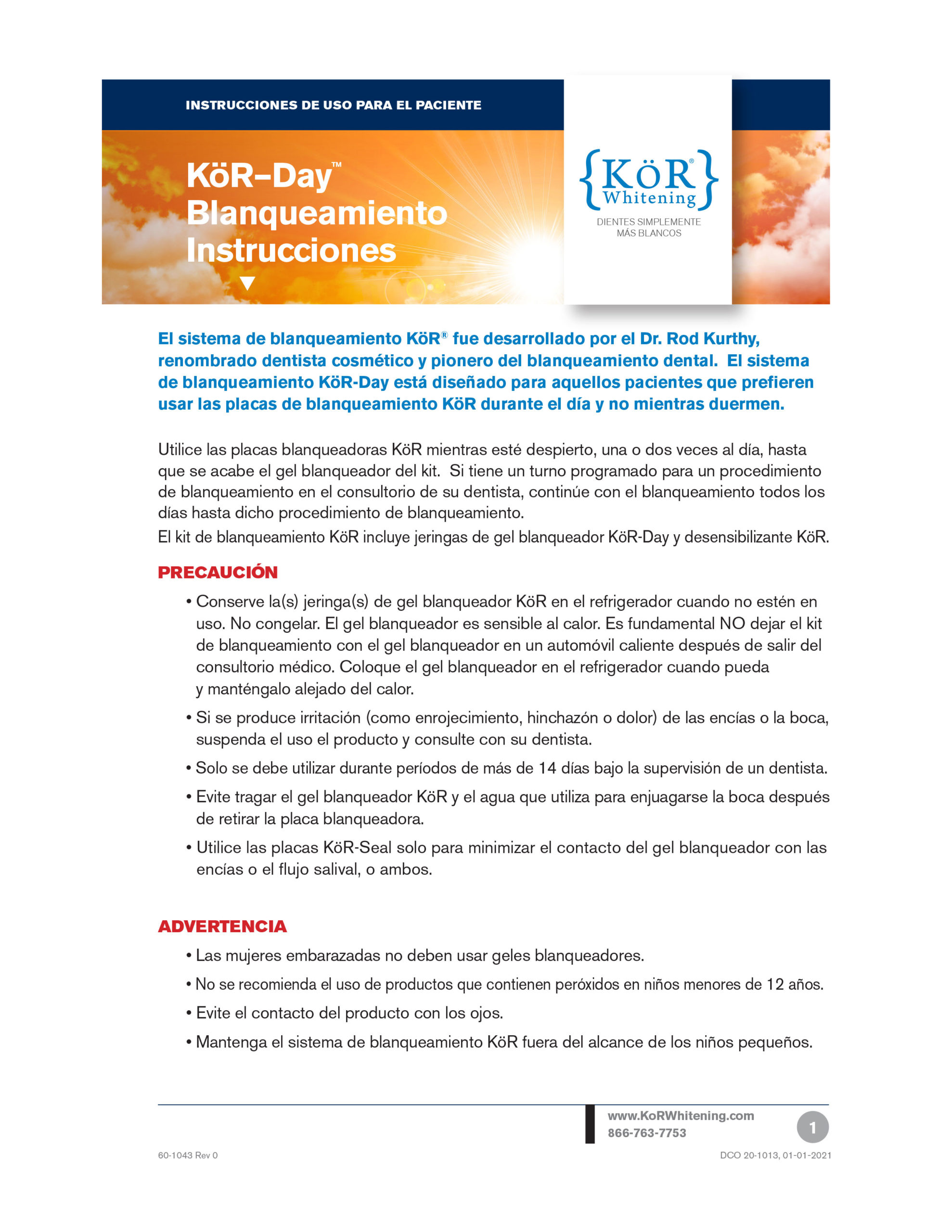 60-1043_Rev_0__KoR-Day_Patient_IFU_Rdr__Spanish_US_HR-1-scaled
